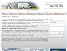 Tablet Screenshot of franceremovals.com
